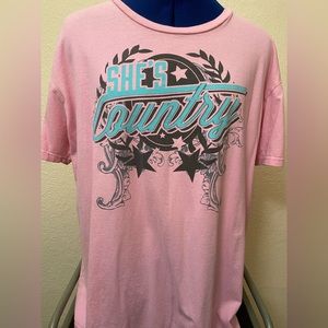 Jason Albean she’s country pink tshirt